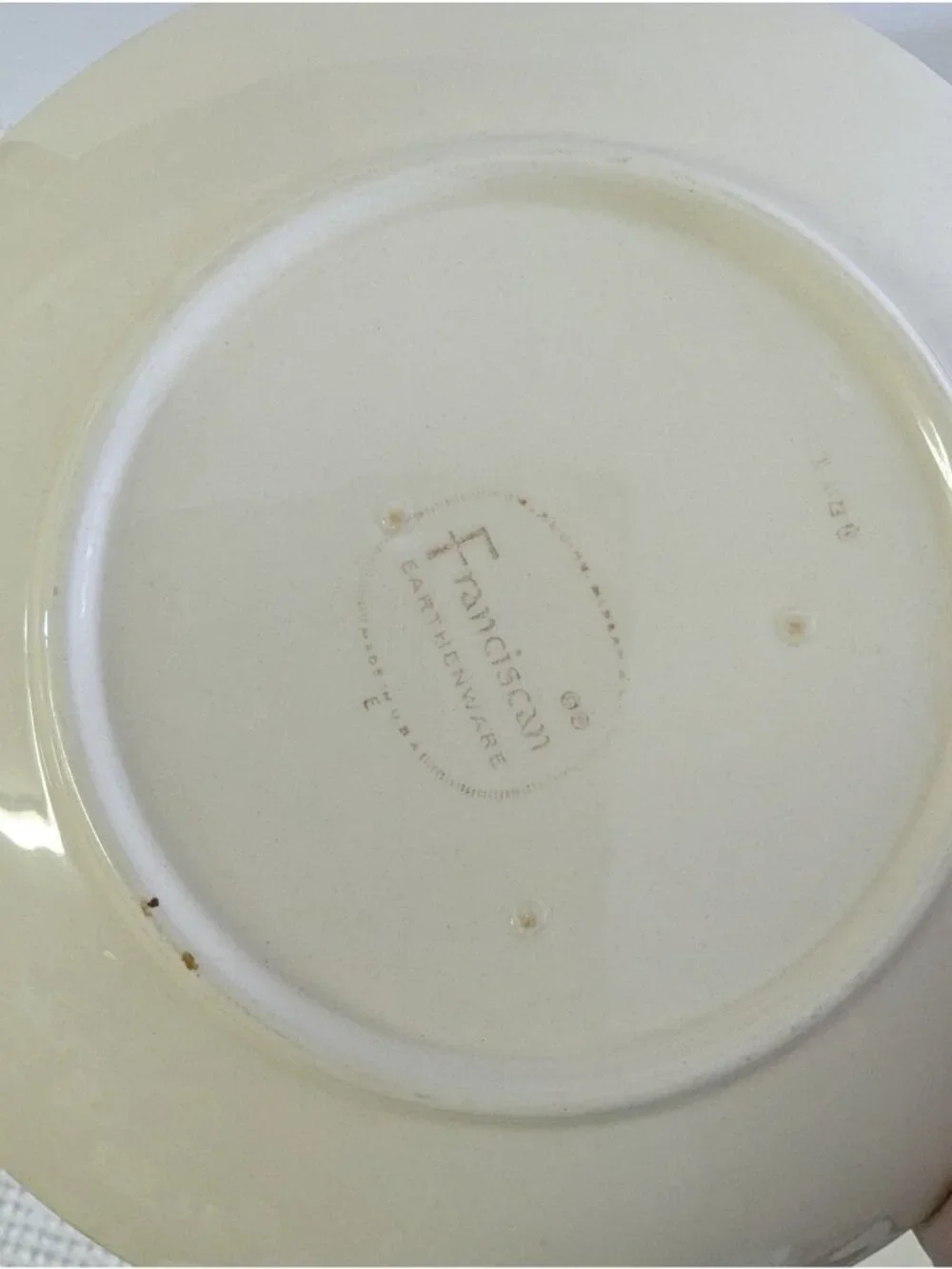 Vintage Franciscan DAISY Set of 2 Dessert Bread Plates 6 1/2